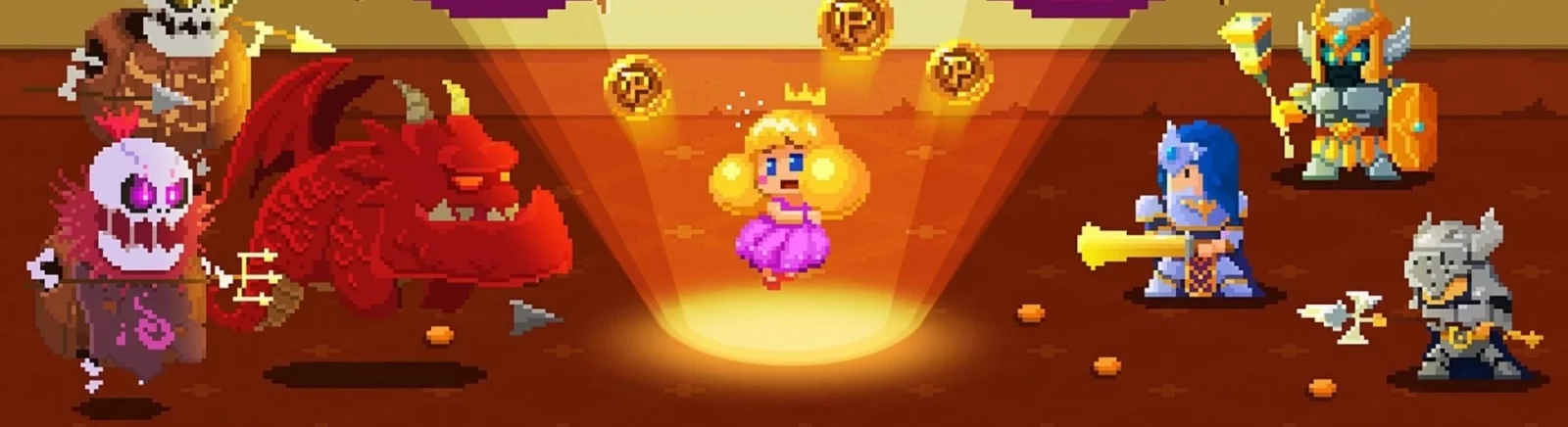 TOP-9 - 游戏，类似于 Coin Princess: Tap Tap Retro RPG Quest (Монетная принцесса)